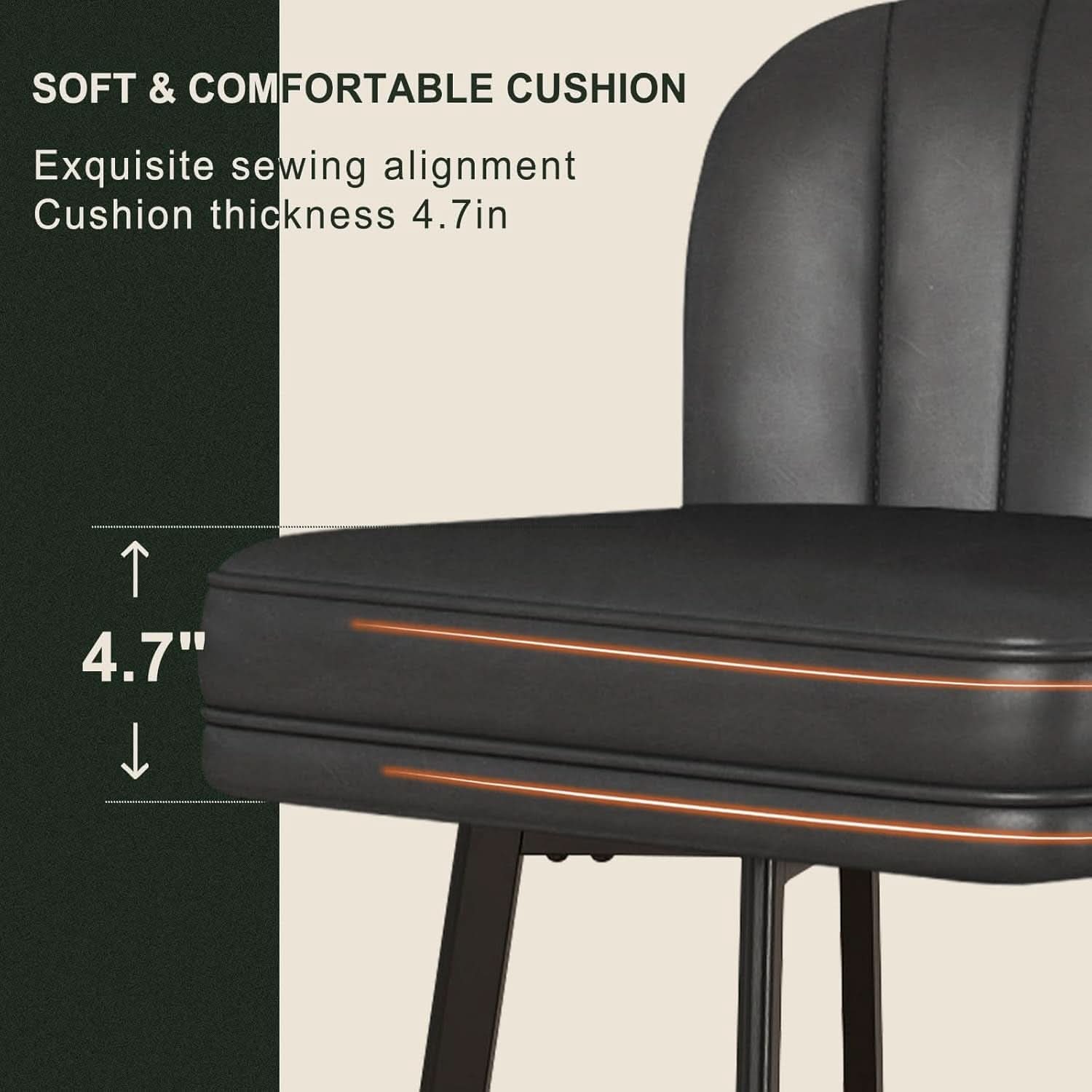 Modern Swivel Counter Height Bar Stools Set of Four-3