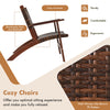 Eucalyptus & Rattan Patio Set — 3 Pc