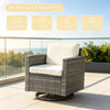 PE Wicker Outdoor Swivel Rocker Chair