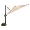 Cantilever Umbrella with Tilt and Rolling Base, 9.8 x 9.8ft