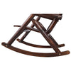 Fir Wood Porch Rocking Chair in Brown