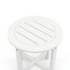16-Inch HDPE Round Outdoor Side Table for Patio, Porch or Poolside