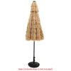 9 ft Portable Beach Umbrella with Solar LED Lights