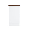 Bayfront 67" White TV Console with Glass Doors