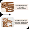 Outdoor Wood Sofa Set Natural Acacia With Thick Cushions