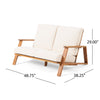 Paloma Acacia Loveseat & Coffee Table Set