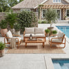 Acacia 4-Piece Outdoor Conversation Set with Cushions
