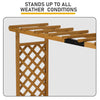 Raised Garden Bed with Trellis and Hanging Roof