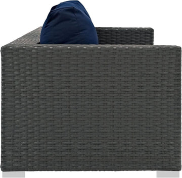 Weather-Resistant Wicker Rattan Outdoor Patio Sofa Set