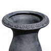 Antique Black MGO Garden Urn Planter, 26" Tall