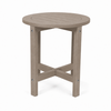 16-Inch HDPE Round Outdoor Side Table for Patio, Porch or Poolside