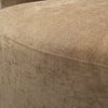 360° Swivel Barrel Accent Chair, Brown Polyester & PU Leather