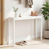 48" Solid Wood Console Table, Narrow Entryway Table - White