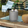 Concrete-Look Side Table, Light Gray