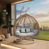 Twisted Wave Hanging Basket Swing Chair