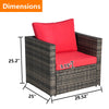 Outdoor Patio Seating Set with Cushions for Patio, Garden and Outdoor
