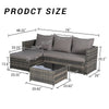 Outdoor Patio Seating Set 2-piece set with Cushions for Patio, Garden