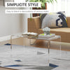 Waterfall Acrylic Coffee Table, Clear