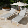 Aluminum Adjustable Outdoor Chaise Lounge, Set of 2