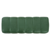Channel-Tufted Dining Bench in Green PU