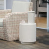 Terrazzo-Look Side Table, Cream White