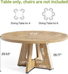 Premium Quality Oak Circular Dining Table Pedestal-1