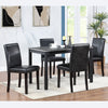 Solid Wood Dining Chair, Set of 4 — Black