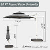 Round Cantilever Umbrella With Center Pole