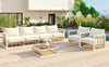 Modern Metal Patio Sectional — 7 Piece