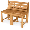 3-in-1 Convertible Outdoor Acacia Wood Bench (Natural)