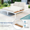 Modern Metal Daybed with Wood Accents