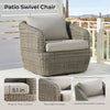 Outdoor Rattan Bistro Set With Comfortable Removable Cushions-2