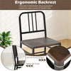 3-Piece Dining Set with Tuck-Under Chairs, Rustic Brown & Black