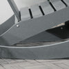 Adirondack Rocking Chair — Light Gray