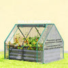 2-in-1 Raised Planter with Roll-Up Greenhouse Cover