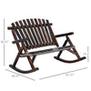 Adirondack Outdoor Rocking Chair in Firwood