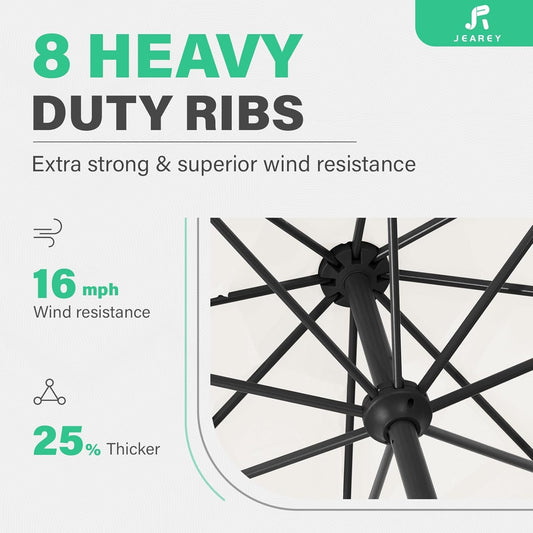 11 ft Weather-Resistant Commercial Patio Umbrella