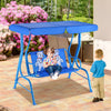 Kids' Canopy Swing Bench, 2-Seat Outdoor Glider