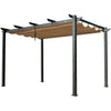 Retractable Aluminum Pergola with Sun Shade Canopy