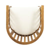 Acacia Wood Outdoor Dining Chairs with Water-Resistant Cushions
