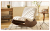 Upholstered Glider Rocking Chair with Solid Wood Frame
