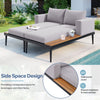 Modern Metal Daybed with Wood Accents