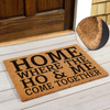 Home Where The Ho & Me Come Together Funny Coir Doormat