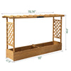 Raised Garden Bed with Trellis and Hanging Roof