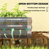 2-in-1 Raised Planter with Roll-Up Greenhouse Cover