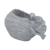 Gray Cement Indoor & Outdoor Planter, 14 × 8 in