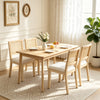 Cane Back Rattan Dining Chairs, Set of 2 — Beige