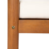 Acacia Wood Mid-Century Outdoor Lounge Chair