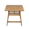 Extendable Acacia Wood Outdoor Dining Table