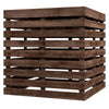 Umbrella Base Storage Table — Brown